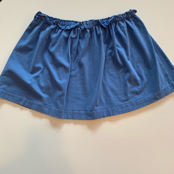 Super Dry Blue Cotton Elastic Waist Skirt - Picture 4 of 4